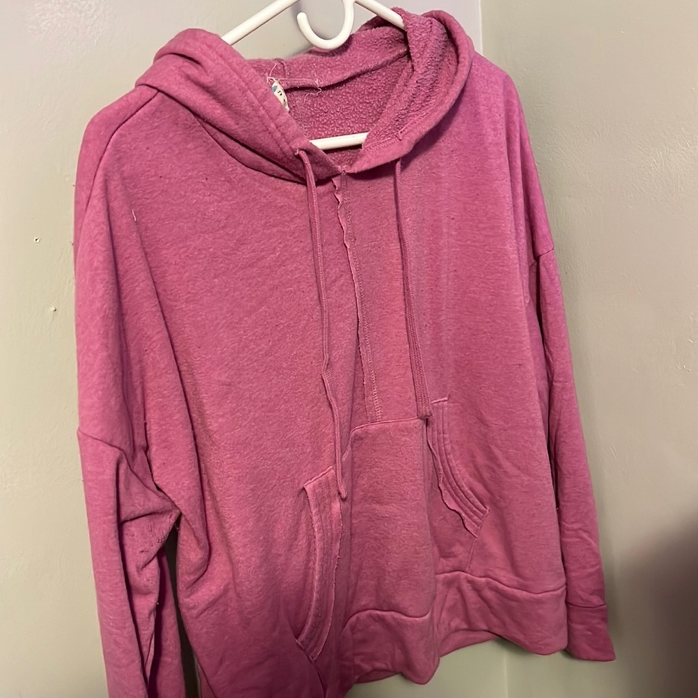 free people magenta hoodie